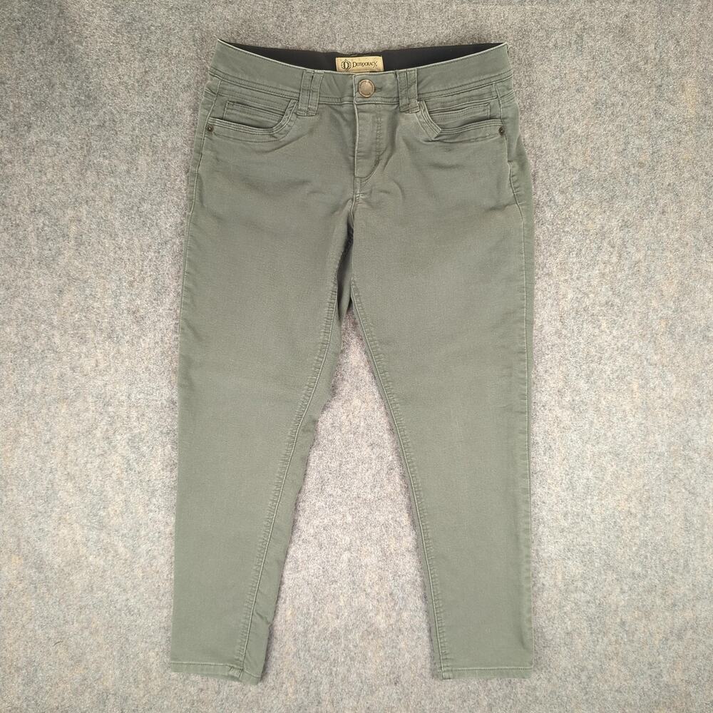 Democracy Pants Womens 8 Green Skinny Ab Technology Stretch Casual Comfort